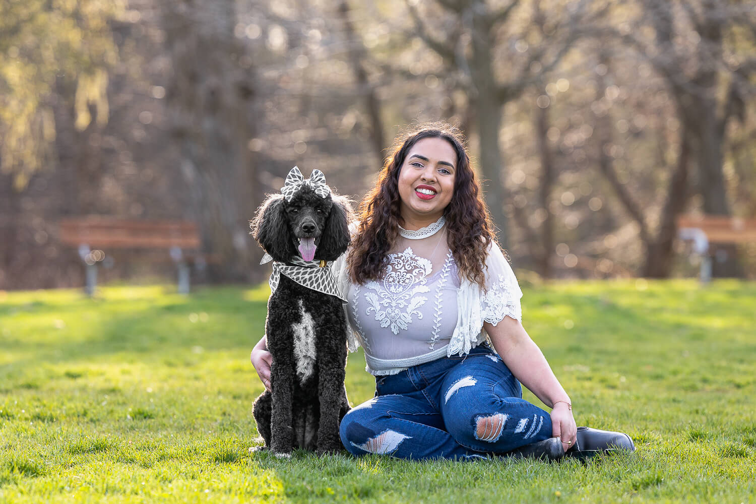 dog and pet owner photoshoot in Mississauga dog and pet owner during a dog photoshoot in Mississauga