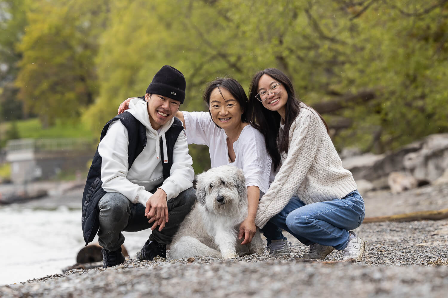 family and dog photoshoot in Mississauga a dog and family photo shoot session at a park in Mississauga.