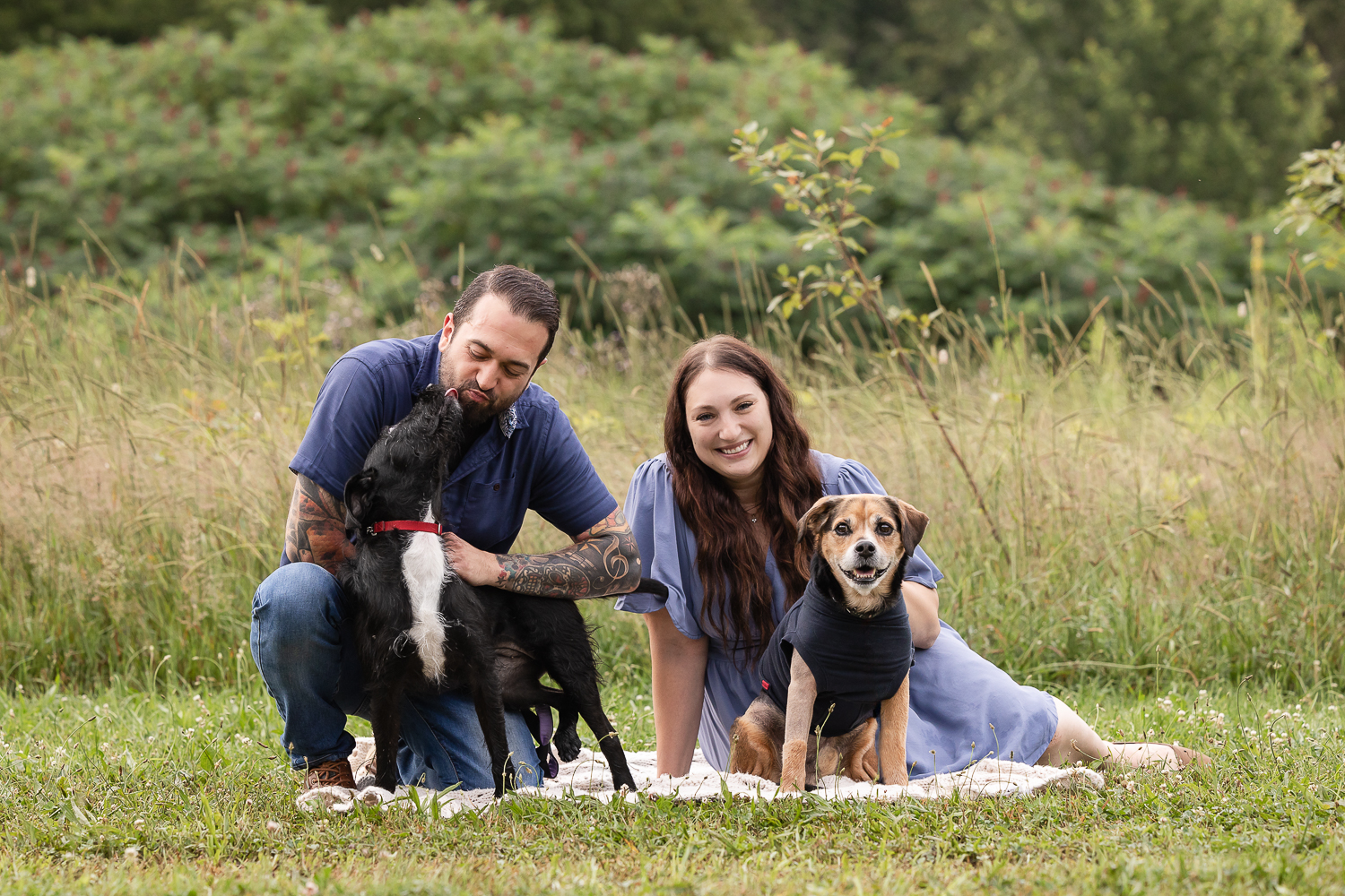 family dog photoshoot at Lowville Park family pictures with pets at Lowville Park in Burlington, ON