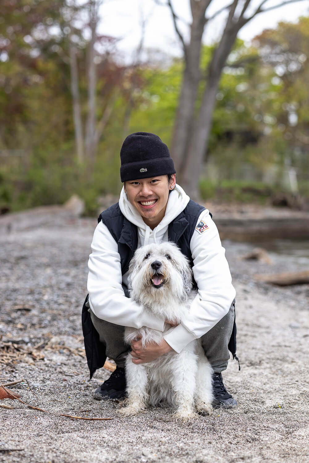 pet and owner photoshoot dog and pet owner photo idea in Mississauga.