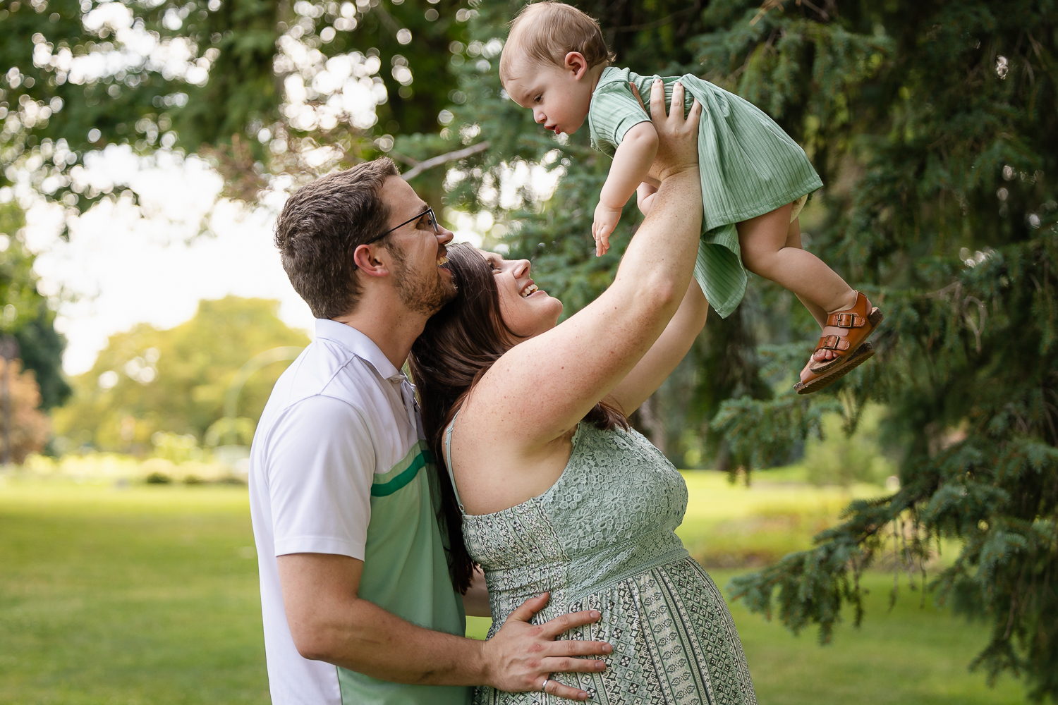 family photography session at rockway gardens