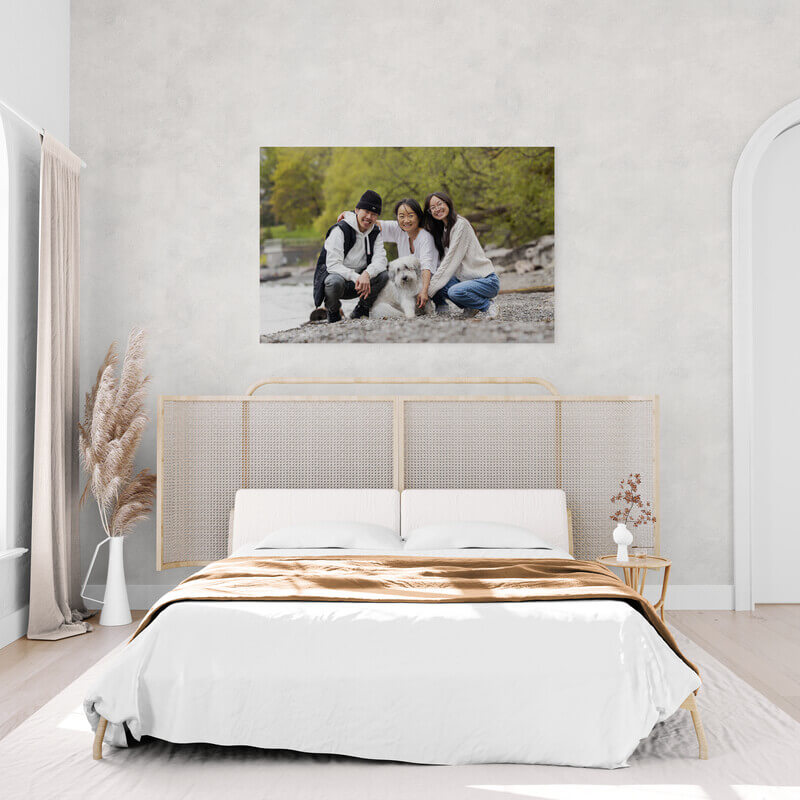 floatmount artwork in your bedroom