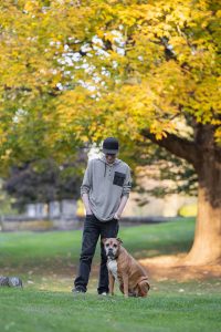pet and family photoshoot at GLENHYRST GARDENS