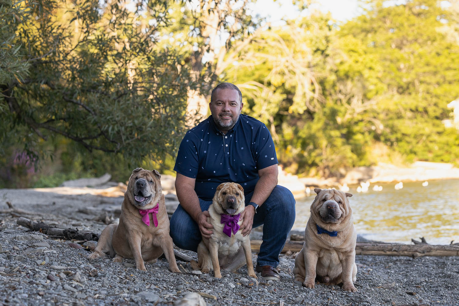 family portrait at Brueckner Rhododendron Gardens.