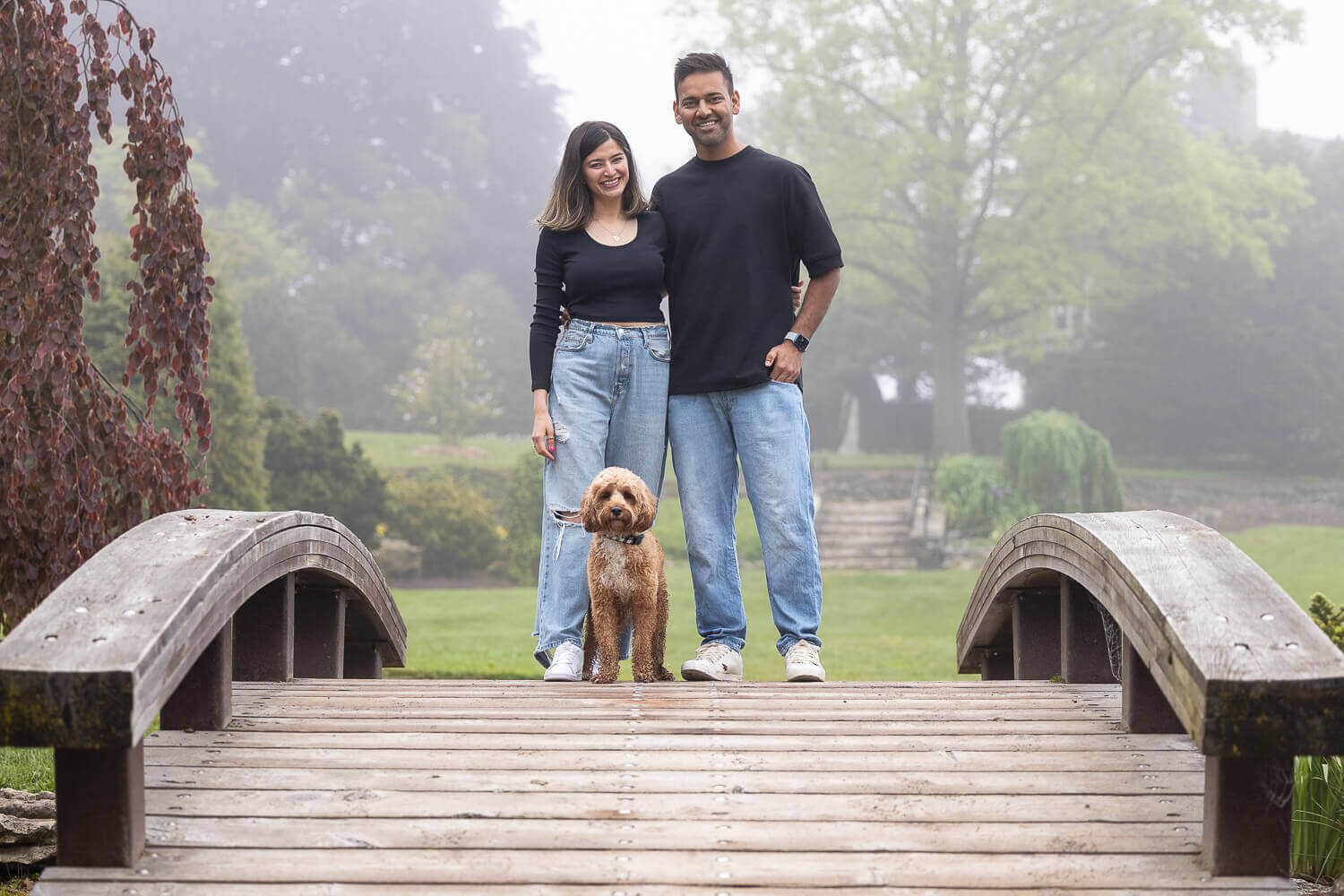 pet and family photoshoot at Gairloch Gardens pet and family photo at Gairloch Gardens.