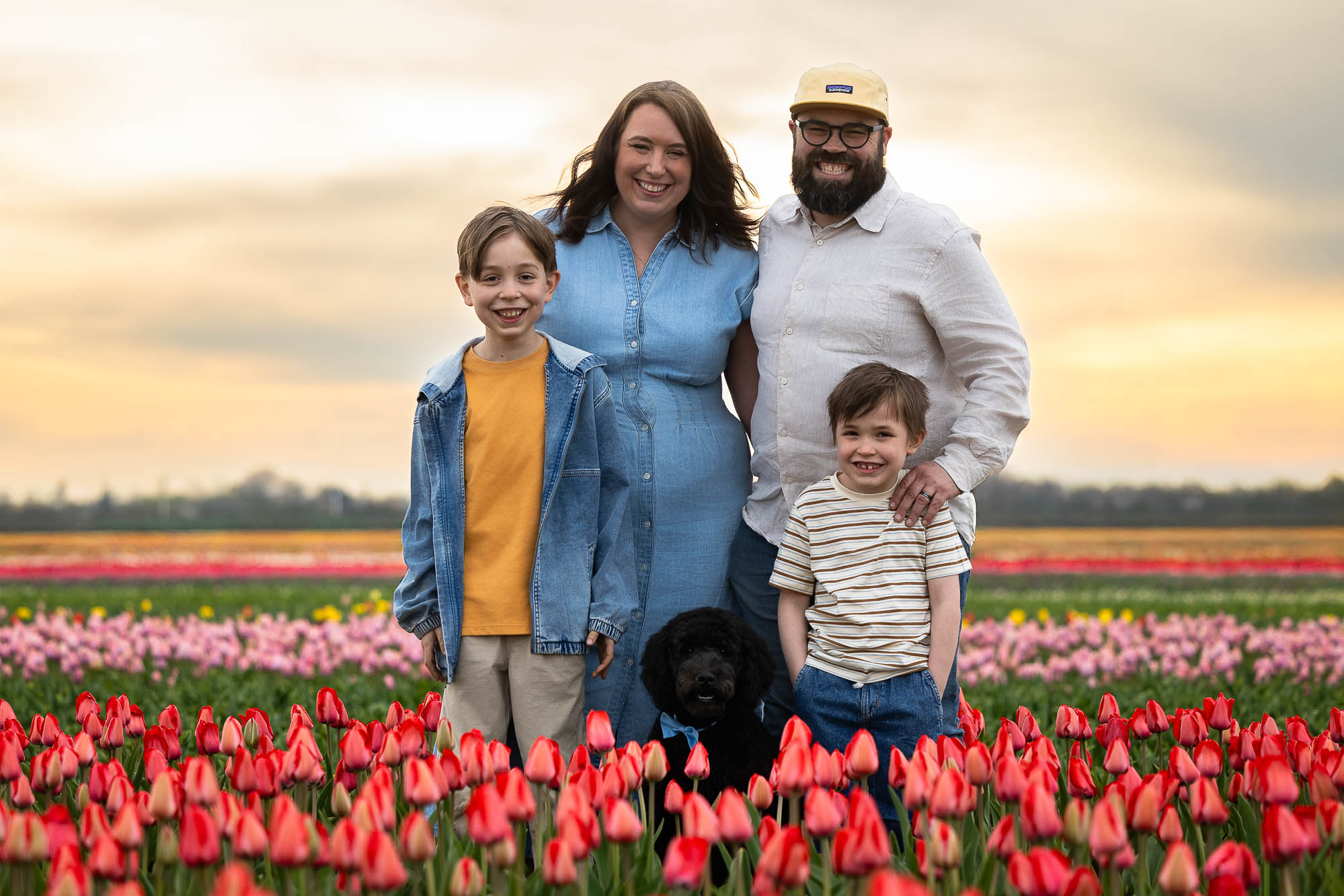family and dog photoshoot at Tasc