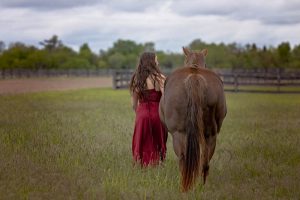 horse and rider portrait session