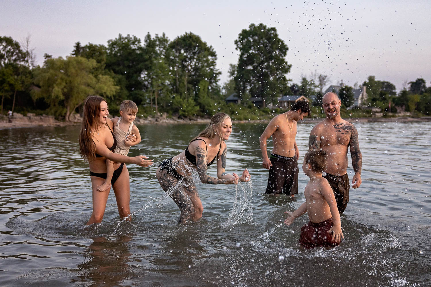 Candid beach photos family session at a James N. Allan Provincial Park
