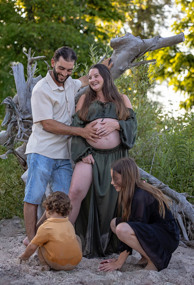 Candid family photography candid family photoshoot in Dunville beach