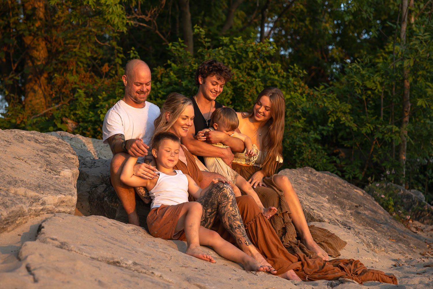Norfolk County beach photography Beach family session at James N. Allan Provincial Park