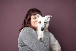 studio pet portrait